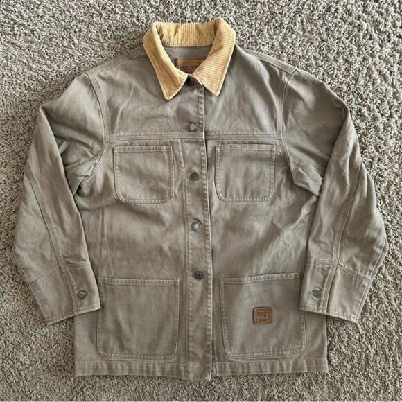 Vtg Ralph Lauren Jeans Co. Jacket Men's Medium Denim Chore Coat Workwear Utility - Picture 1 of 10